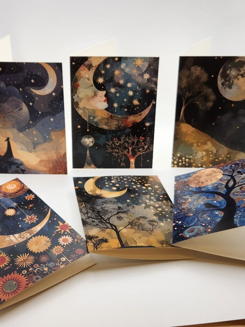 Moon Child notecards set of twelve NIP